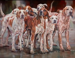 Stand Together by Debbie Boon - Original Painting on Box Canvas sized 51x39 inches. Available from Whitewall Galleries